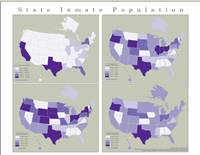 2005 US inmate population map 